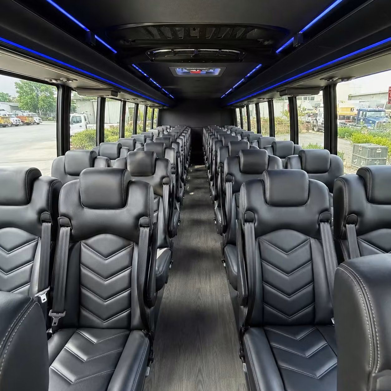 28 passenger minibus interior