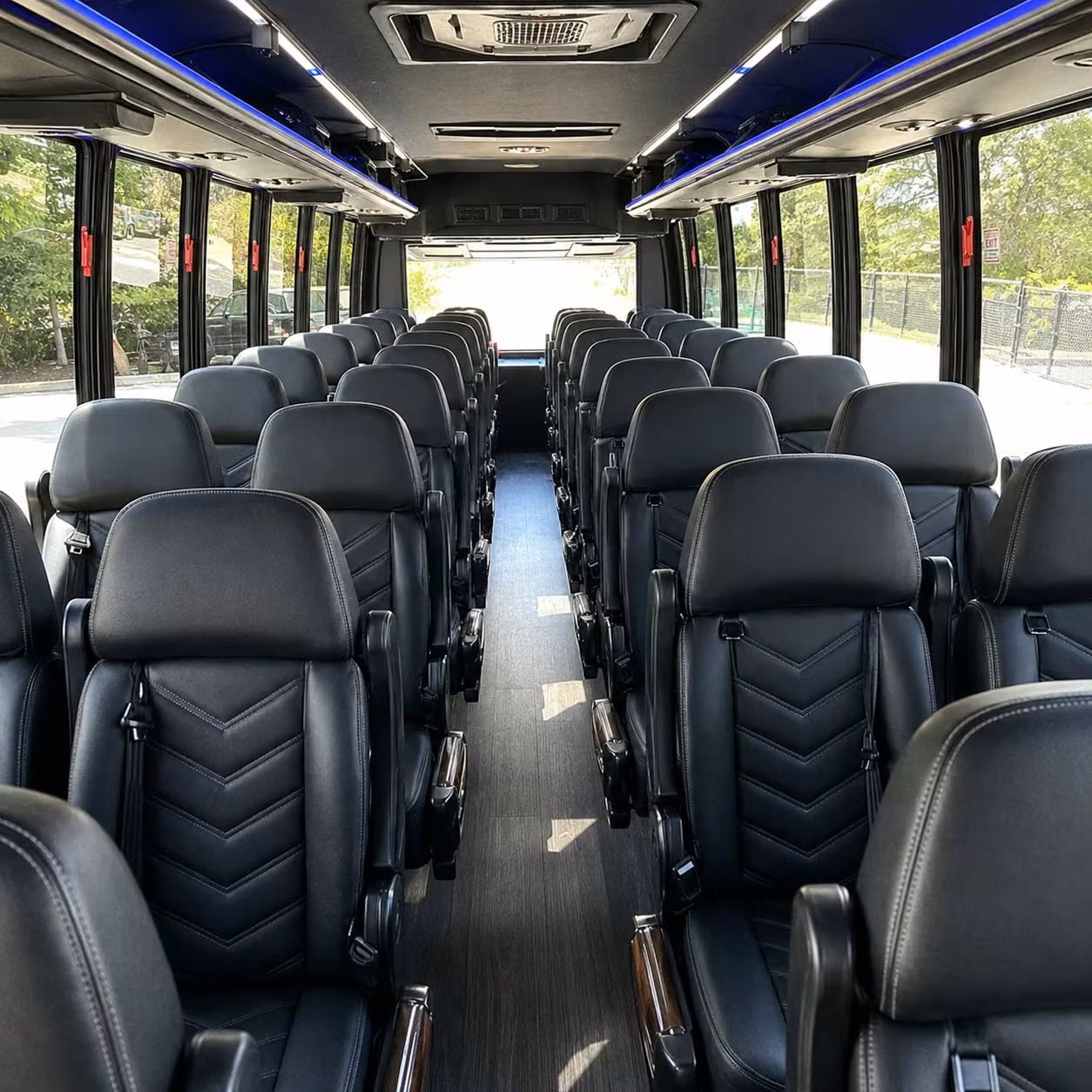 35 passenger minibus interior