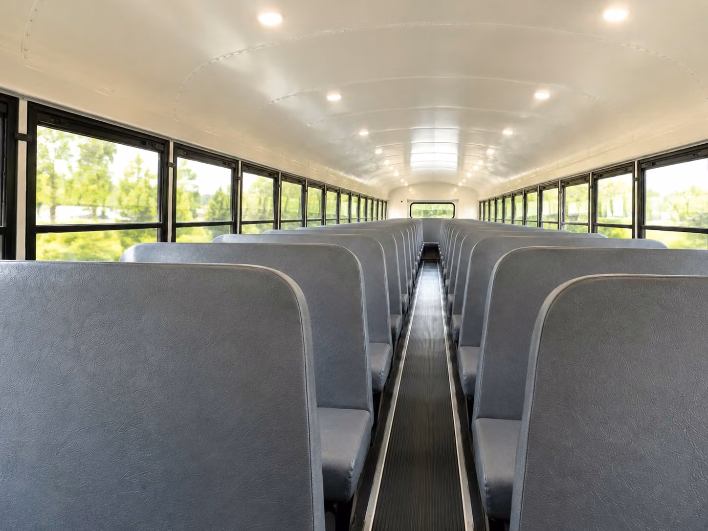 school bus inside